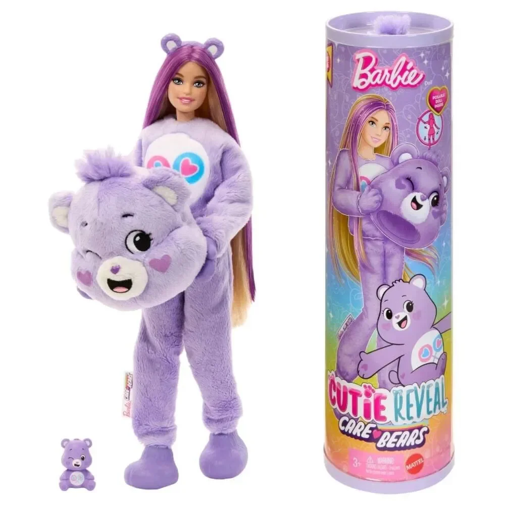 NEW Barbie Doll Cutie Reveal Care Bear Posable Sealed Cheer Bear